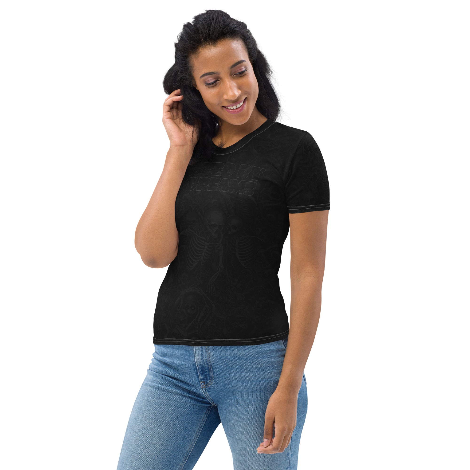 Haunted by My Dreams Women’s T-Shirt – Hauntingly Beautiful All-Over Print Graphic Top
