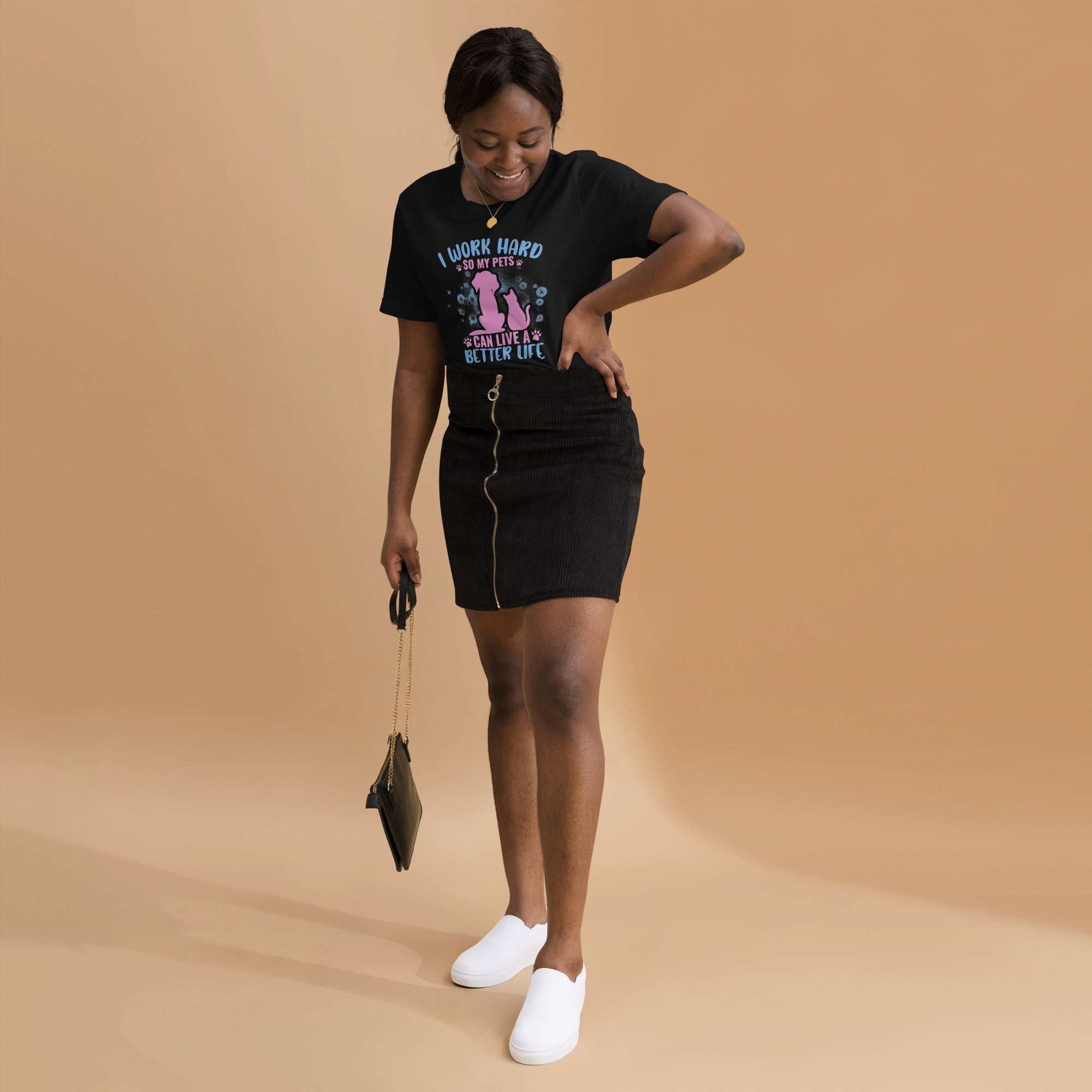 I Work Hard So My Pets Can Live a Better Life Unisex T-Shirt – Animal Lover Tee for Men & Women